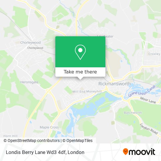 Londis Berry Lane Wd3 4df map