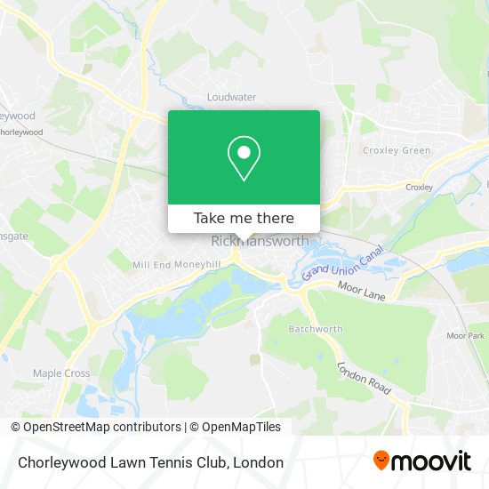 Chorleywood Lawn Tennis Club map