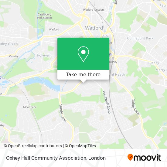 Oxhey Hall Community Association map