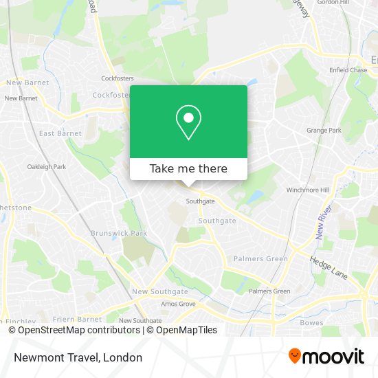 Newmont Travel map