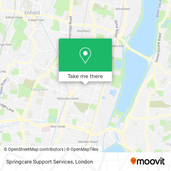 Springcare Support Services map