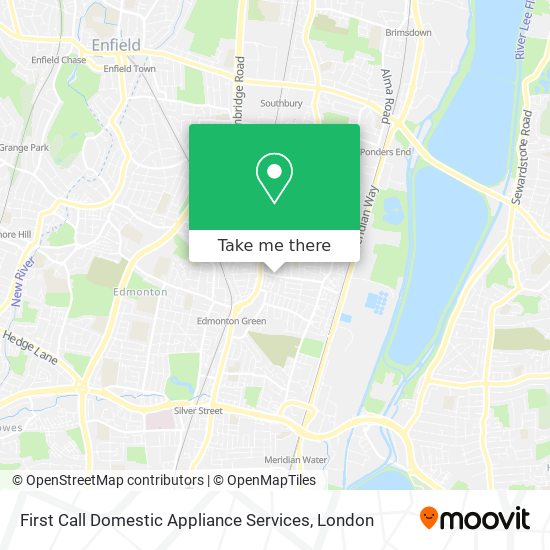 First Call Domestic Appliance Services map