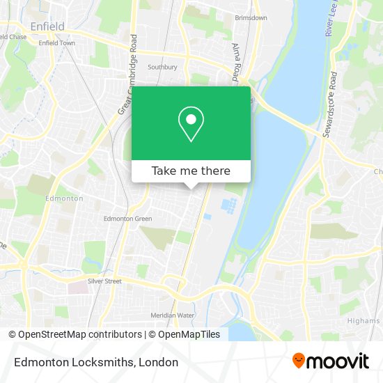 Edmonton Locksmiths map