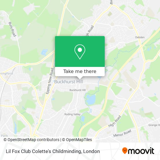 Lil Fox Club Colette's Childminding map