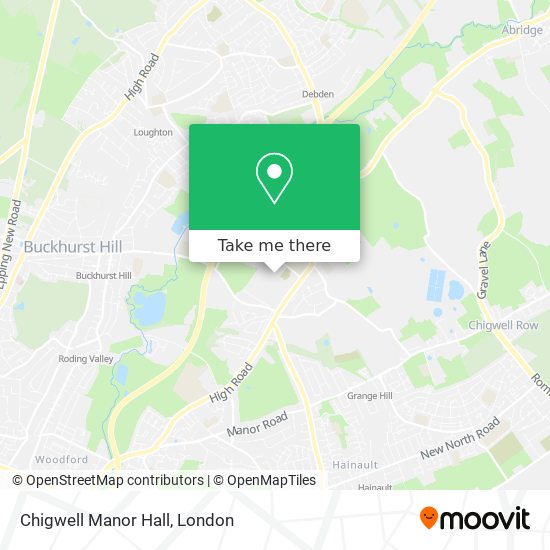 Chigwell Manor Hall map