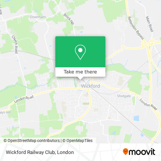 Wickford Railway Club map