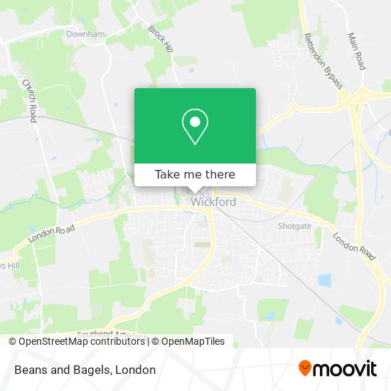 Beans and Bagels map