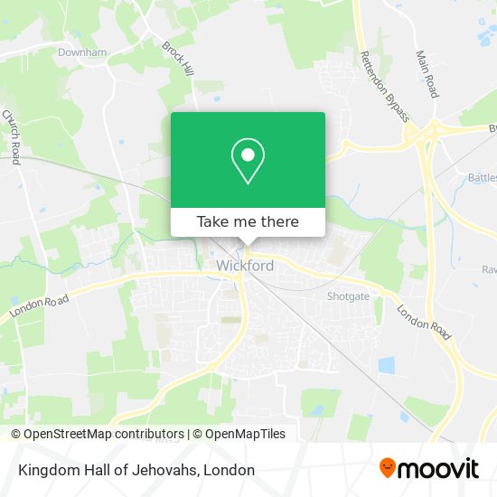Kingdom Hall of Jehovahs map