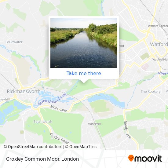 Croxley Common Moor map