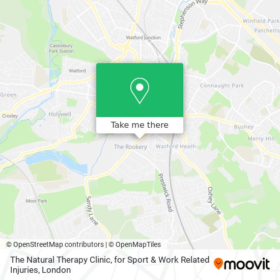 The Natural Therapy Clinic, for Sport & Work Related Injuries map