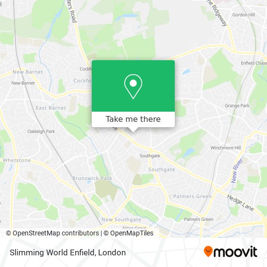 Slimming World Enfield map