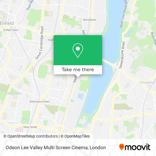 Odeon Lee Valley Multi Screen Cinema map