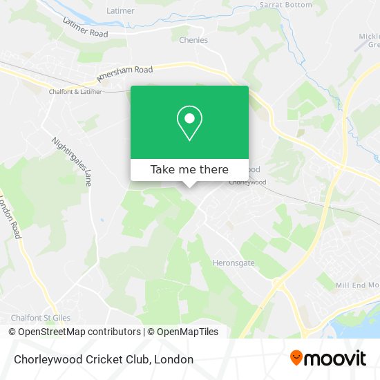 Chorleywood Cricket Club map