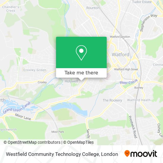 Westfield Community Technology College map