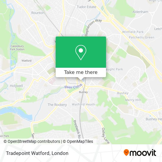 Tradepoint Watford map