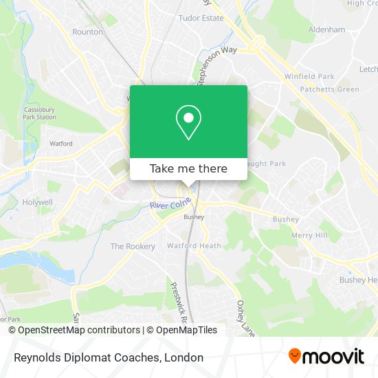 Reynolds Diplomat Coaches map