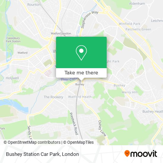 Bushey Station Car Park map
