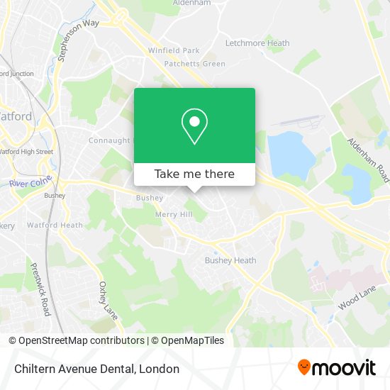 Chiltern Avenue Dental map