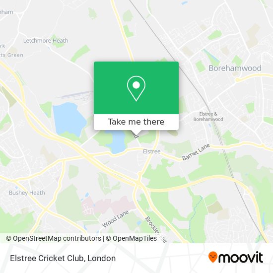 Elstree Cricket Club map