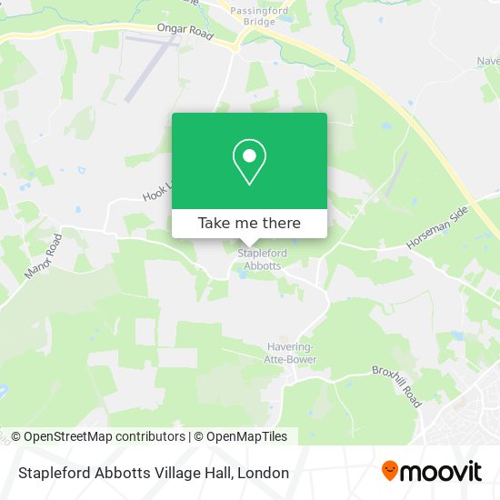 Stapleford Abbotts Village Hall map