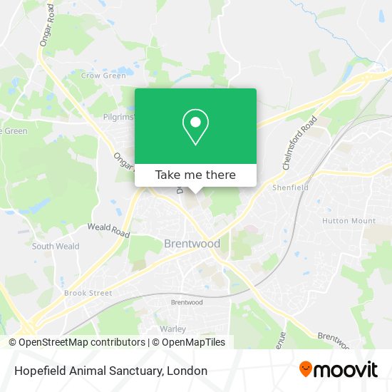 Hopefield Animal Sanctuary map