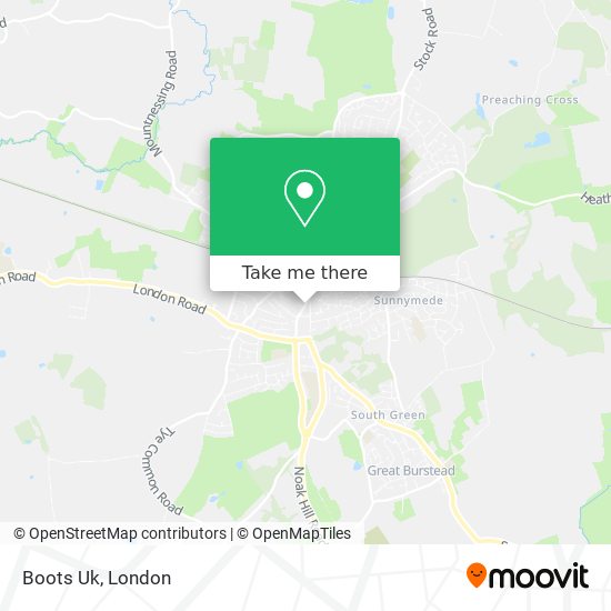 Boots Uk map