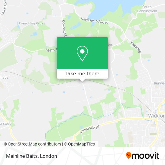 Mainline Baits map