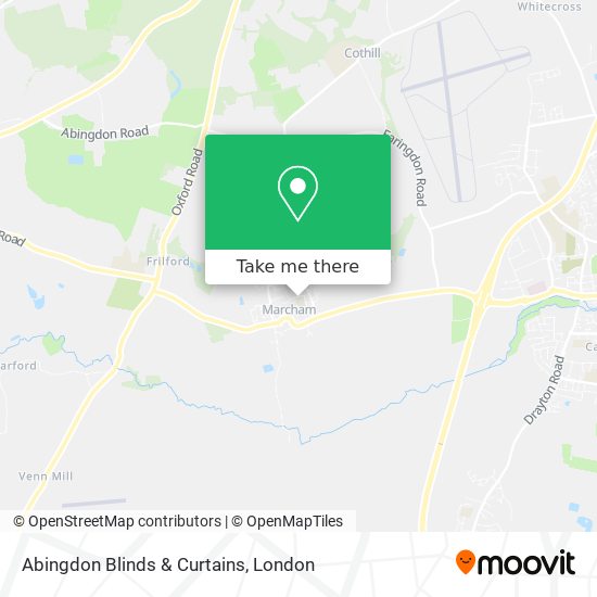 Abingdon Blinds & Curtains map