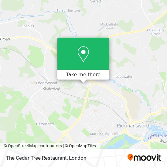 The Cedar Tree Restaurant map