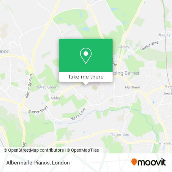 Albermarle Pianos map