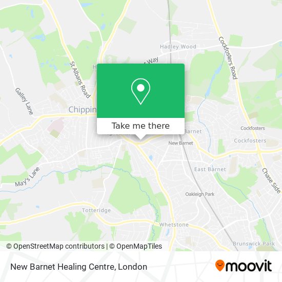 New Barnet Healing Centre map
