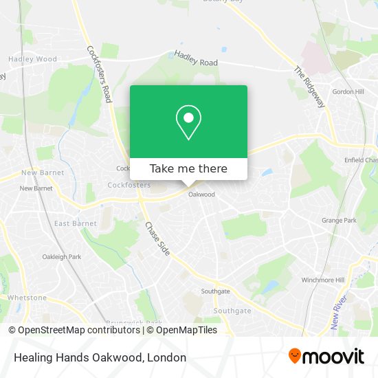 Healing Hands Oakwood map
