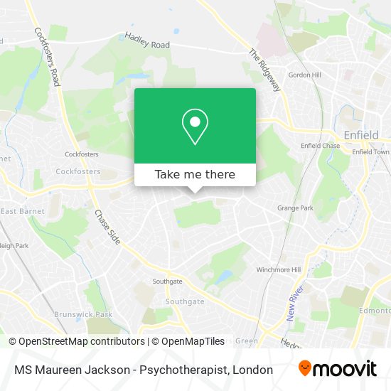 MS Maureen Jackson - Psychotherapist map
