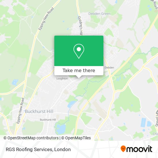 RGS Roofing Services map