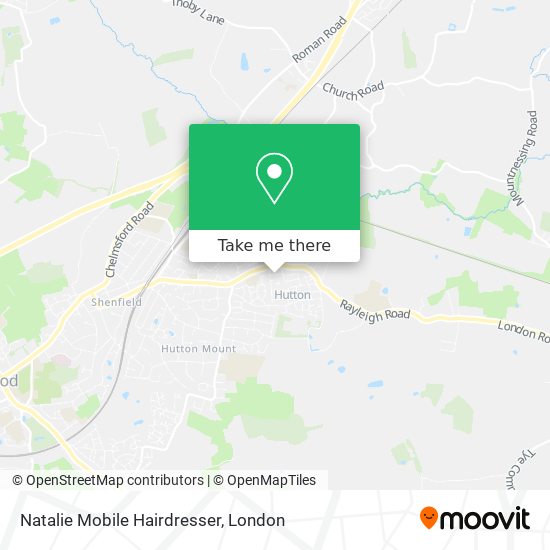 Natalie Mobile Hairdresser map
