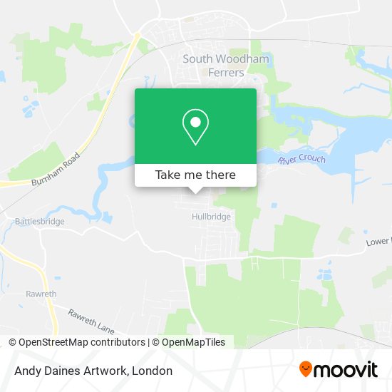 Andy Daines Artwork map