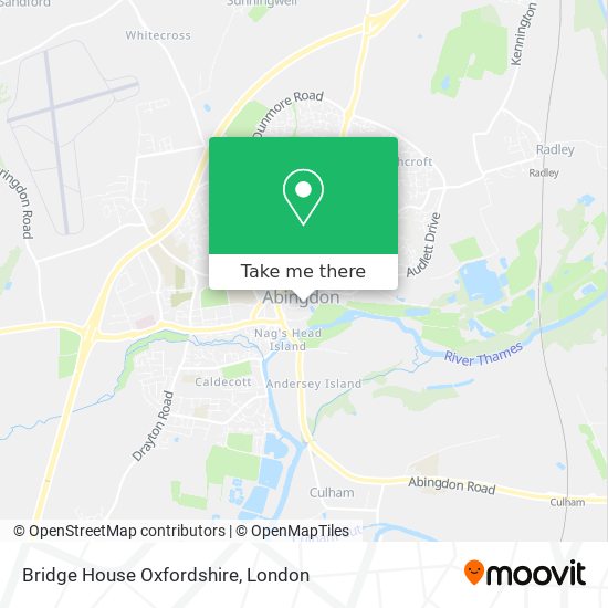 Bridge House Oxfordshire map