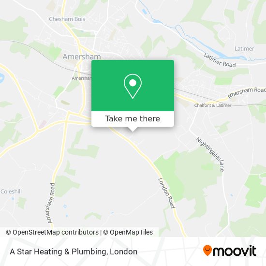 A Star Heating & Plumbing map