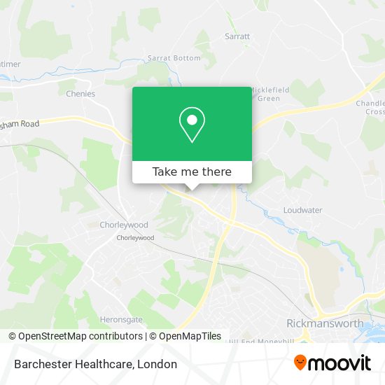 Barchester Healthcare map