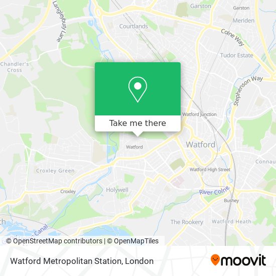Watford Metropolitan Station map