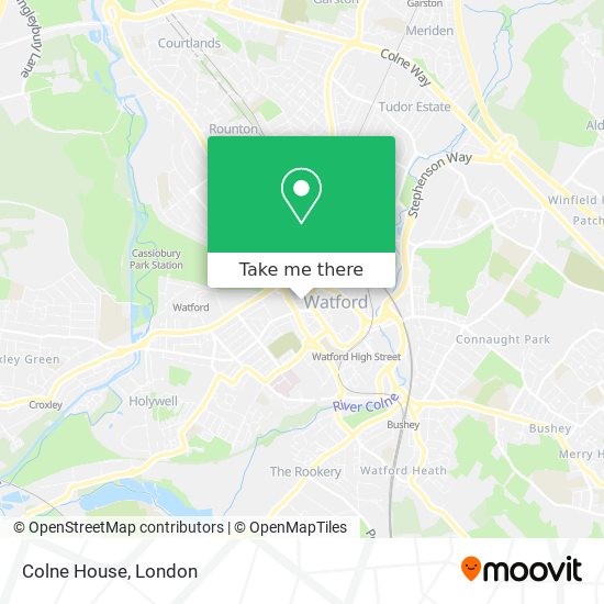 Colne House map