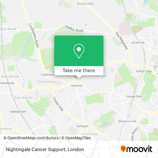 Nightingale Cancer Support map