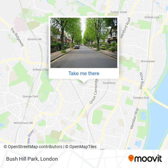 Bush Hill Park map