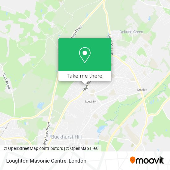 Loughton Masonic Centre map