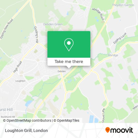 Loughton Grill map