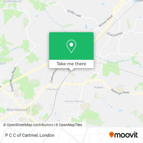 P C C of Cartmel map