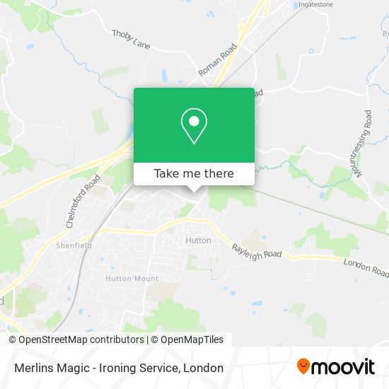 Merlins Magic - Ironing Service map