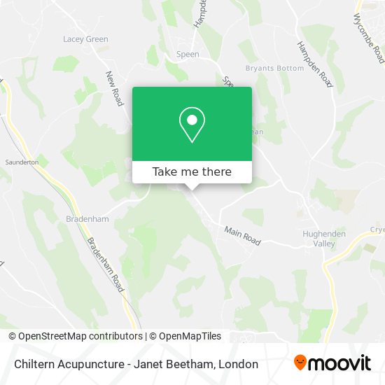 Chiltern Acupuncture - Janet Beetham map