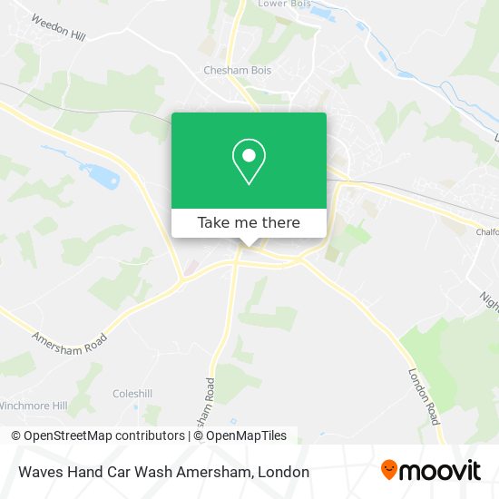 Waves Hand Car Wash Amersham map