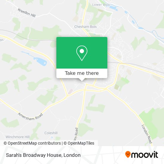 Sarah's Broadway House map